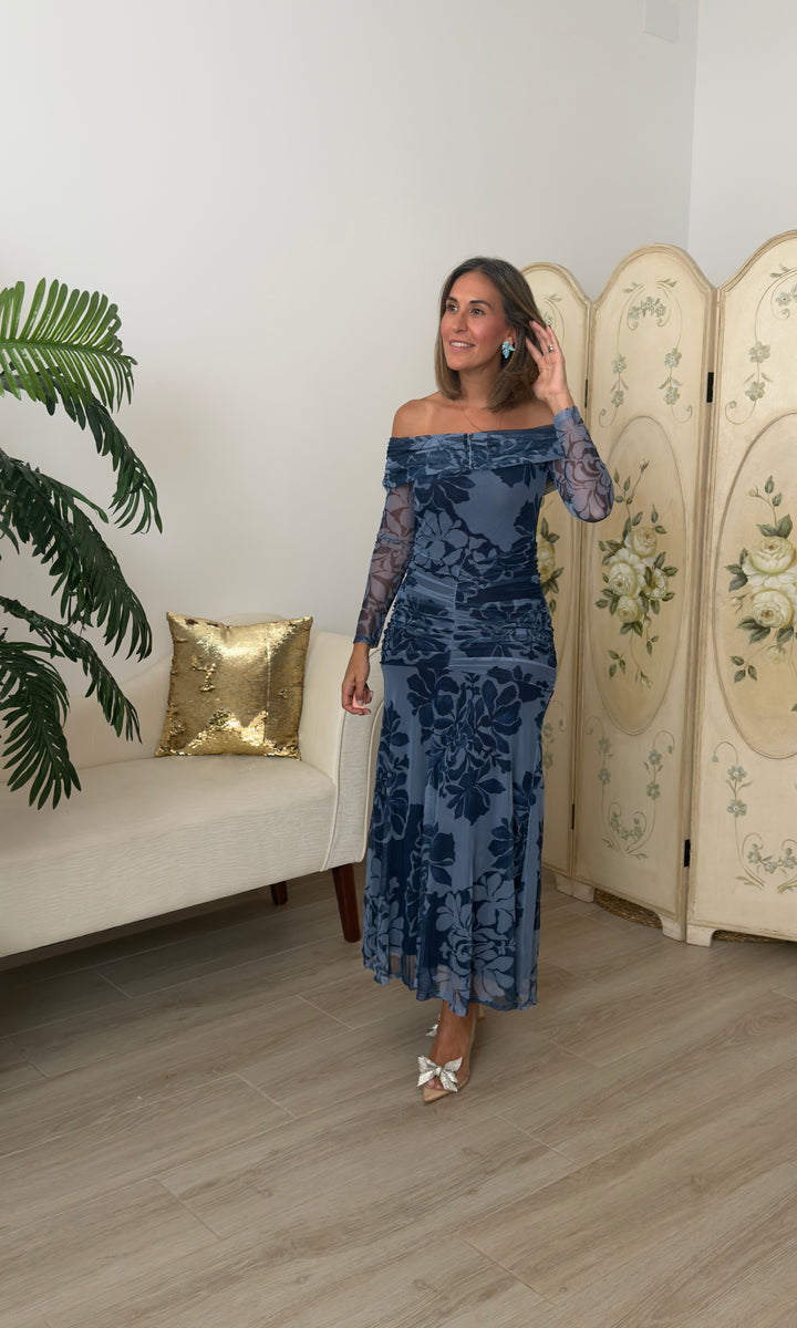 Vestido Teria Azul