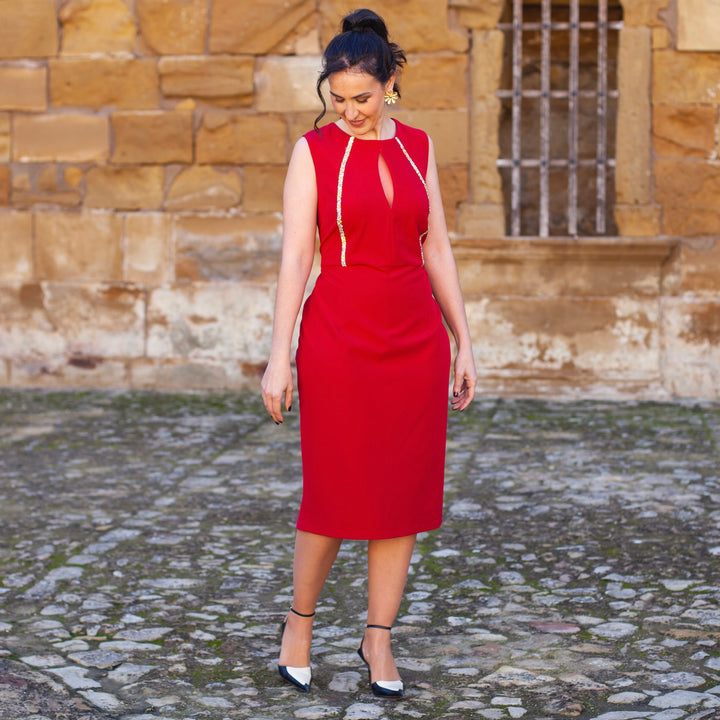 Vestido Melisa Burdeos