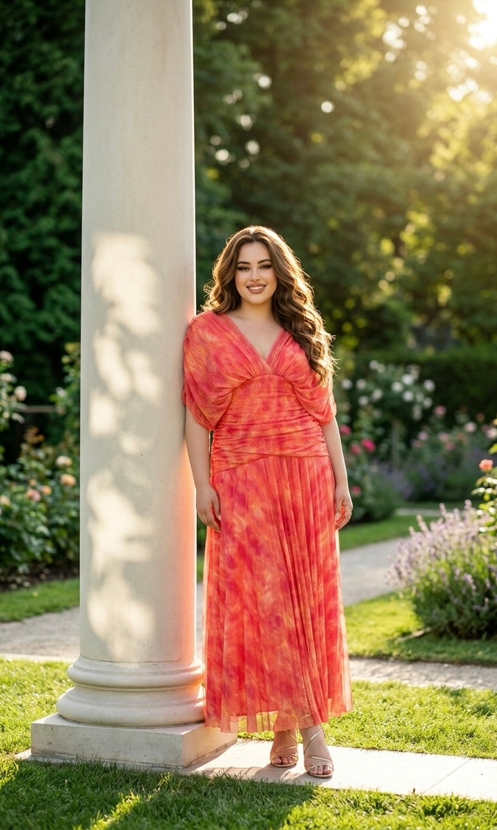 Vestido Fernanda Naranja
