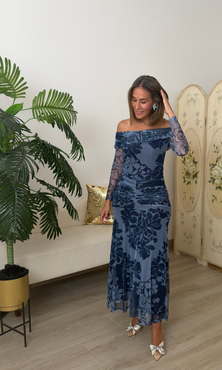 Vestido Teria Azul