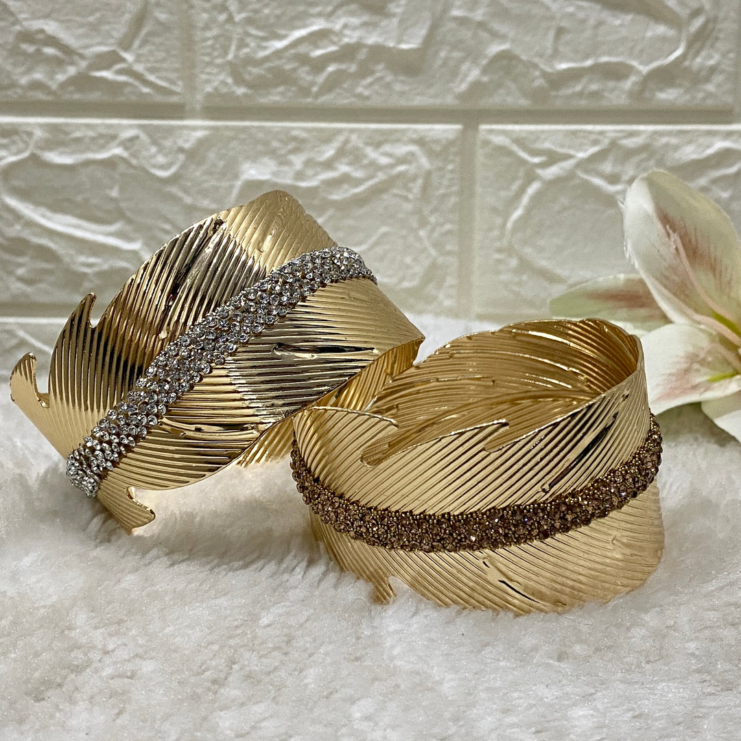 Brazalete Hojas Dorado