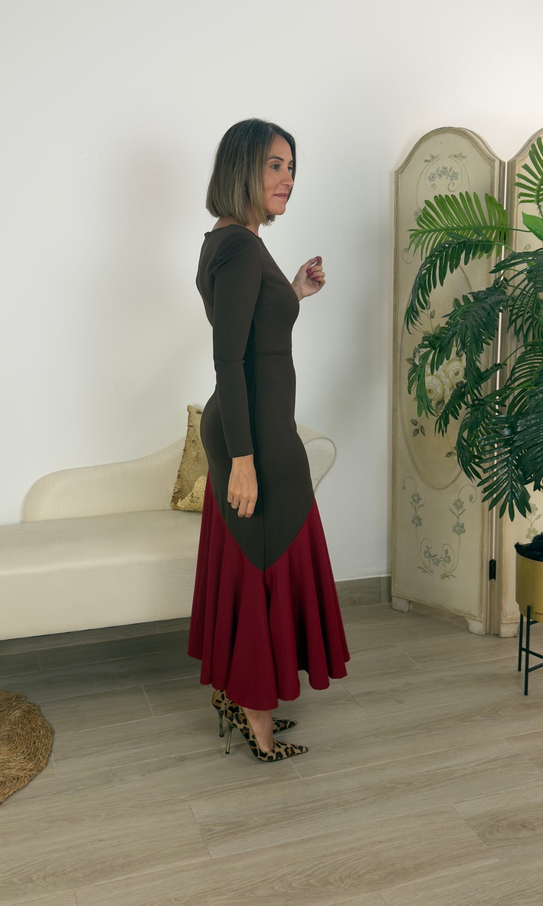 Vestido Cristina Burdeos