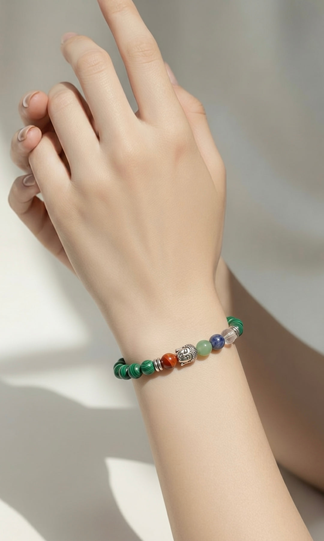 Pulsera Indu De Malaquita