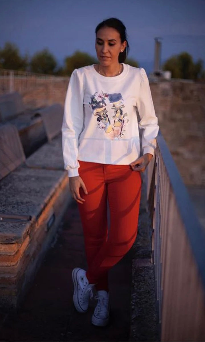 Jeans Basico Rojo